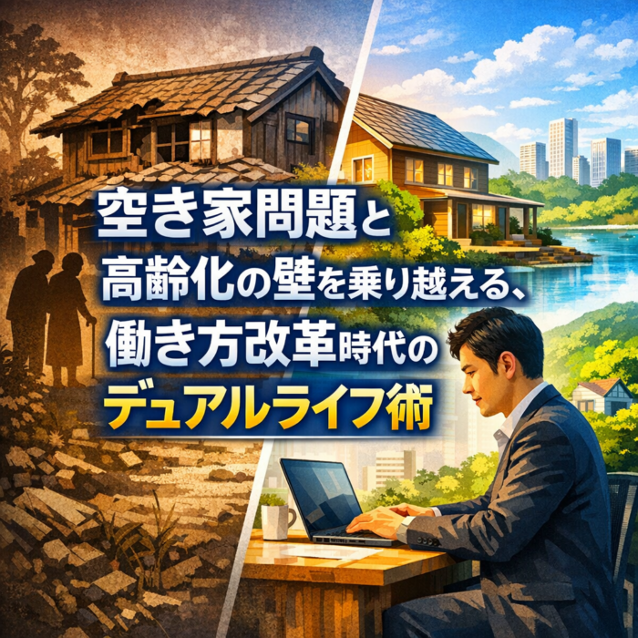 空き家問題と高齢化の壁を乗り越える、働き方改革時代のデュアルライフ術