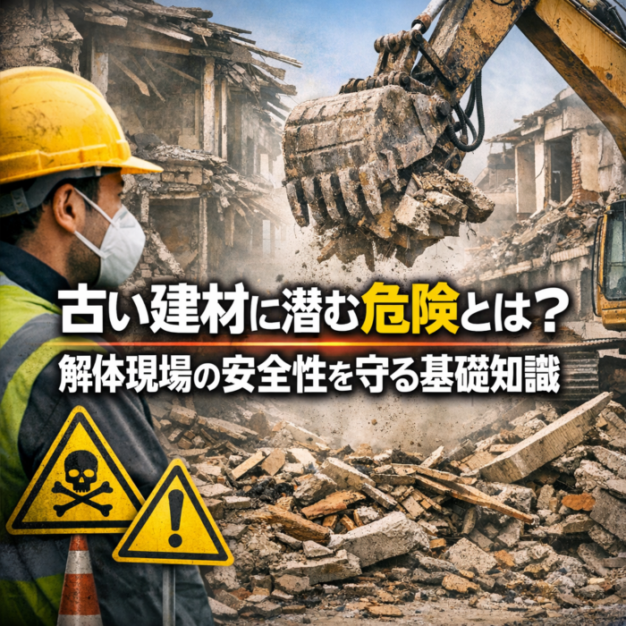 古い建材に潜む危険とは？解体現場の安全性を守る基礎知識
