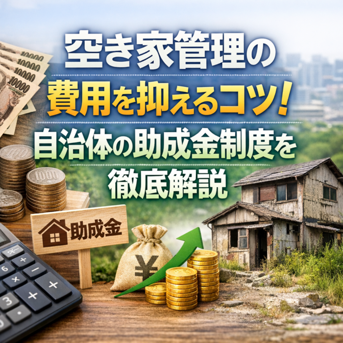 空き家管理の費用を抑えるコツ！自治体の助成金制度を徹底解説