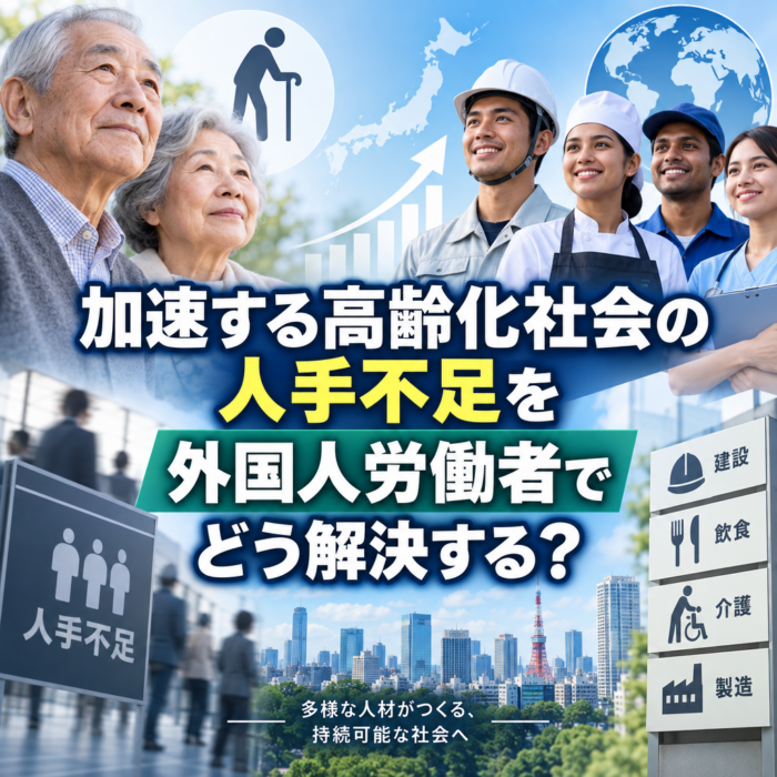 加速する高齢化社会の人手不足を外国人労働者でどう解決する？