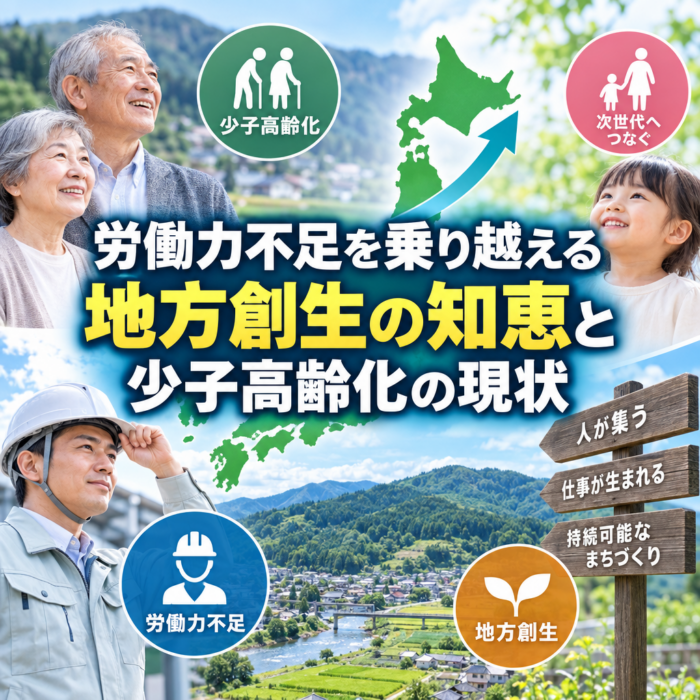 労働力不足を乗り越える地方創生の知恵と少子高齢化の現状