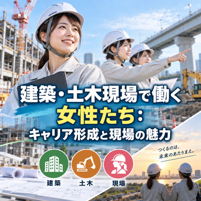 建築・土木現場で働く女性たち：キャリア形成と現場の魅力