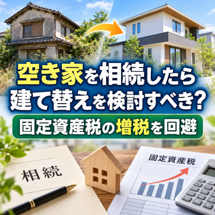 空き家を相続したら建て替えを検討すべき？固定資産税の増税を回避