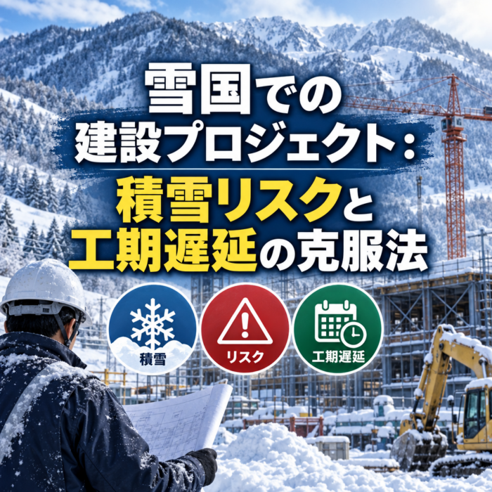 雪国での建設プロジェクト：積雪リスクと工期遅延の克服法
