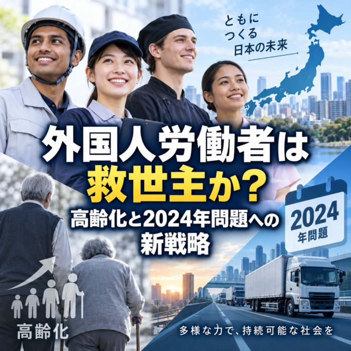 外国人労働者は救世主か？高齢化と2024年問題への新戦略