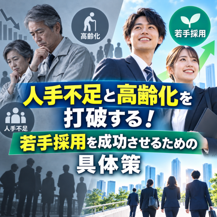 人手不足と高齢化を打破する！若手採用を成功させるための具体策